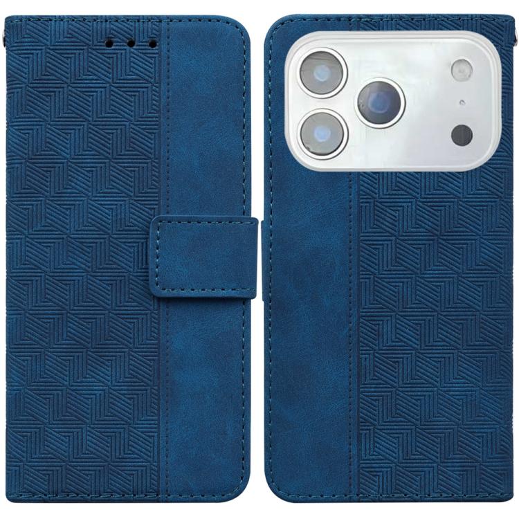 Geometric Embossed Leather Phone Case