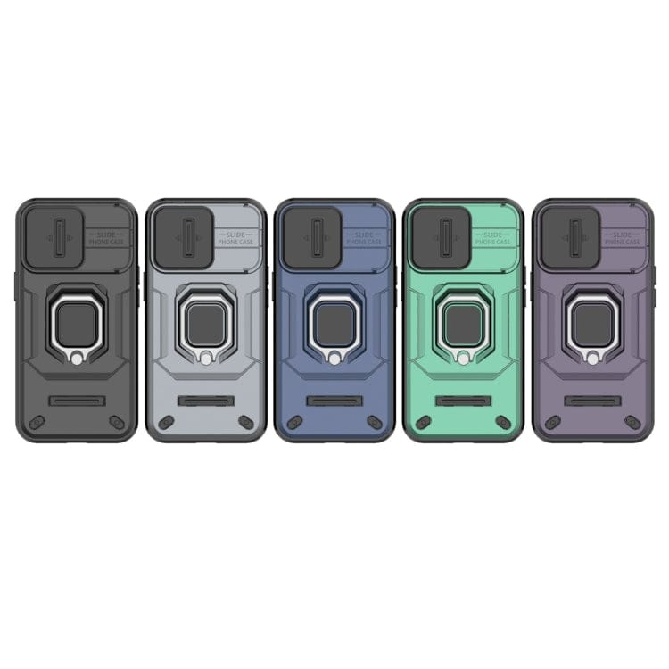 Sliding Camshield TPU + PC Shockproof Phone Case with Hol...