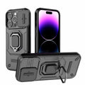 Sliding Camshield TPU + PC Shockproof Phone Case with Holder