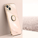 XINLI Straight Edge 6D Electroplate TPU Phone Case with R...