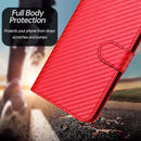 YX0070 Carbon Fiber Buckle Leather Phone Case with Lanyar...