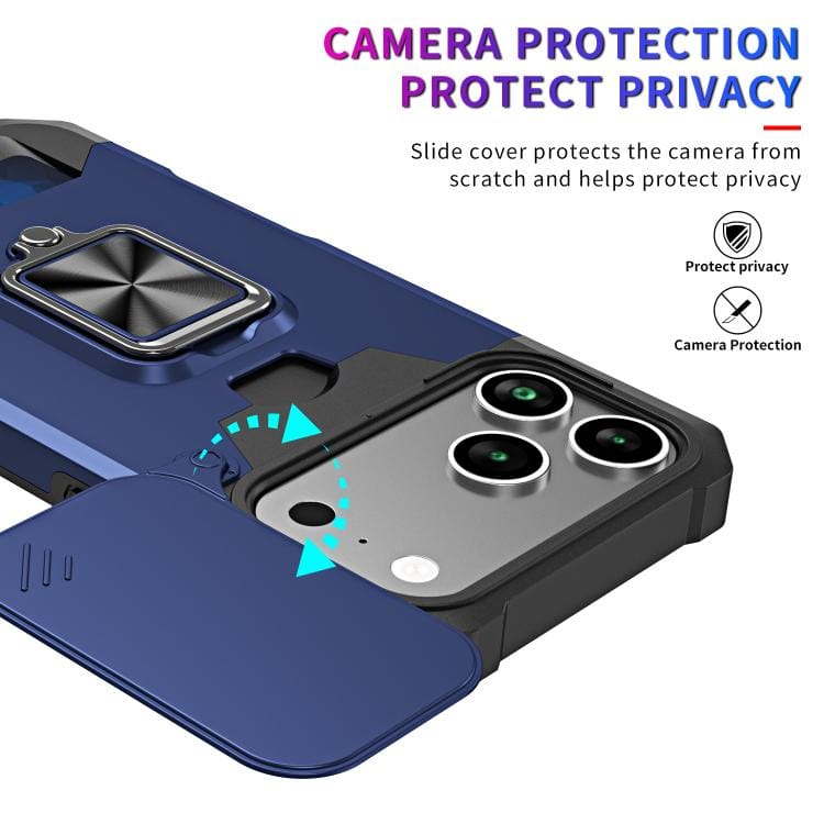 Camera Shield Card Slot PC+TPU Phone Case, For iPhone 17 Pro