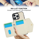 Splicing Rhombic Texture Card Bag Phone Case with Long La...
