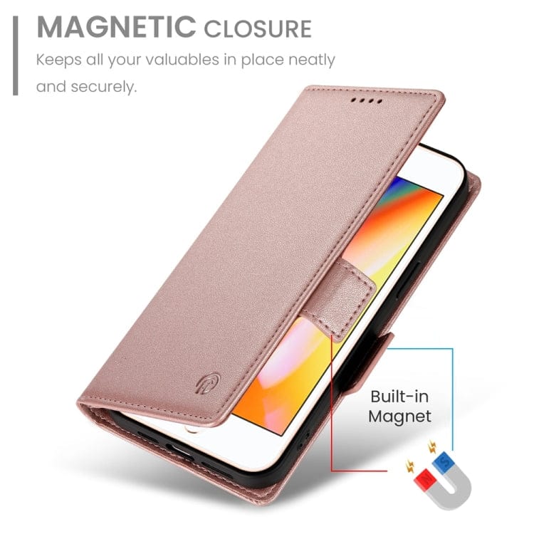 Side Buckle Magnetic Frosted Leather Phone Case����������...