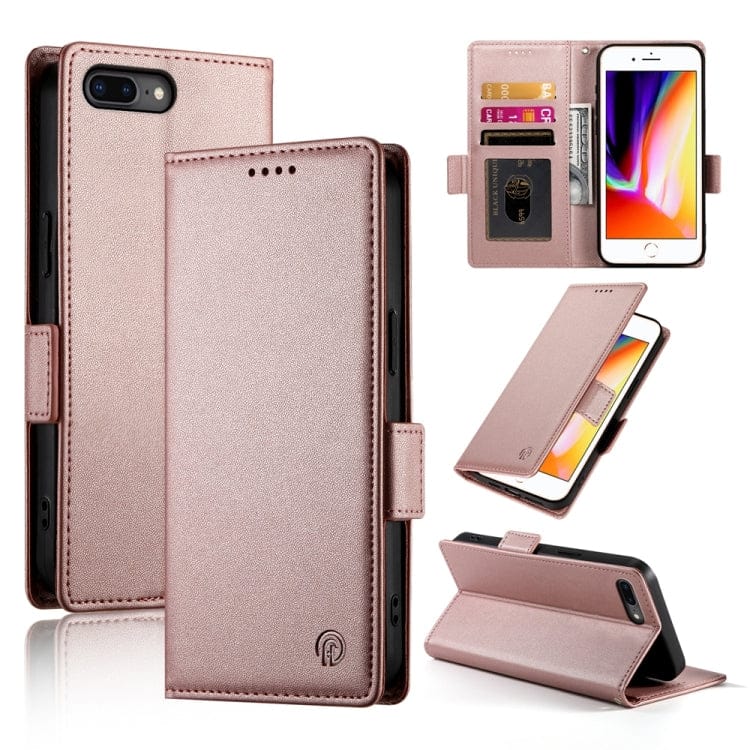 Side Buckle Magnetic Frosted Leather Phone Case����������...