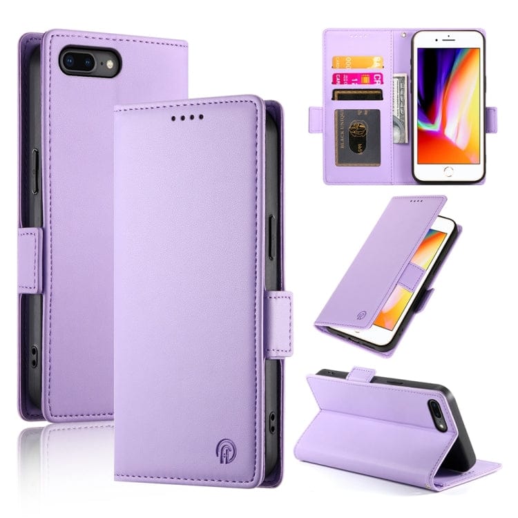 Side Buckle Magnetic Frosted Leather Phone Case����������...