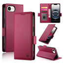 Side Buckle Magnetic Frosted Leather Phone Case, iPhone 16e