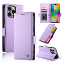 iPhone 17 Pro Max Magnetic Frosted Leather Wallet Case