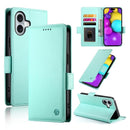 iPhone 17 Pro Max Magnetic Frosted Leather Wallet Case