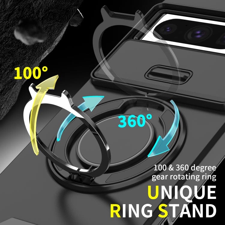 Sliding Camshield Ring Holder Phone Case, For Google Pixel 7