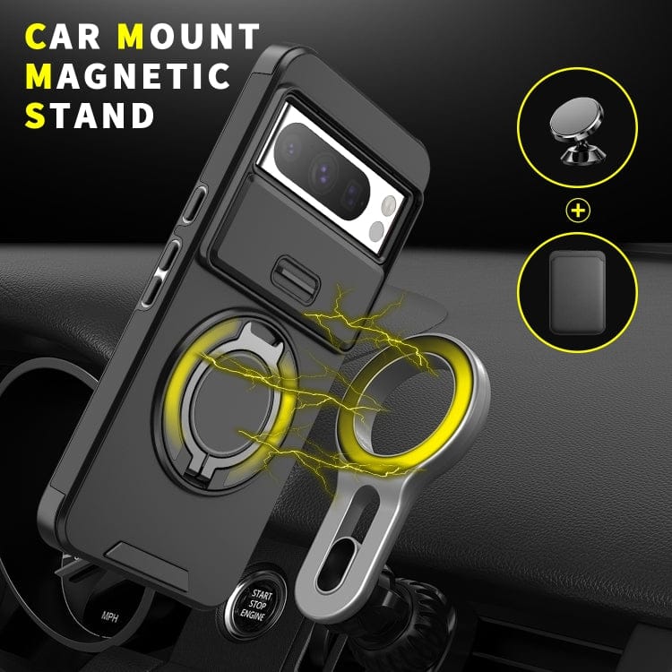 Sliding Camshield Ring Holder Phone Case, For Google Pixel 7