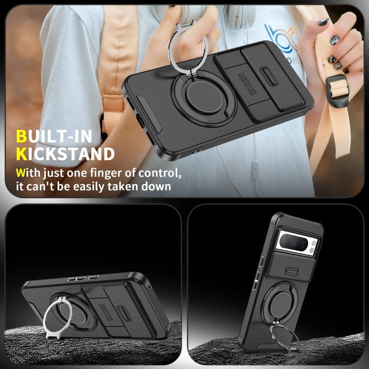 Sliding Camshield Ring Holder Phone Case