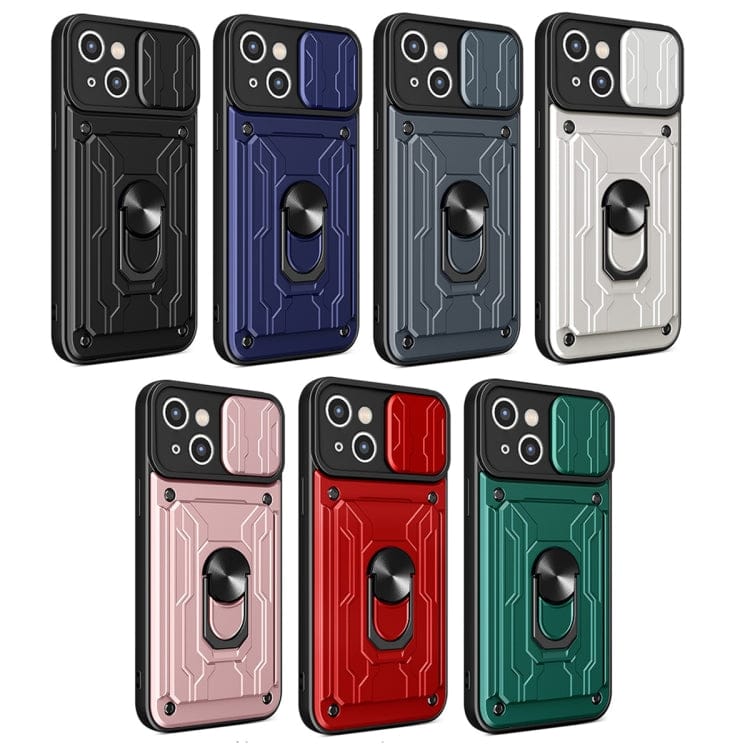 Sliding Camshield TPU+PC Phone Case with Card Slot�������...