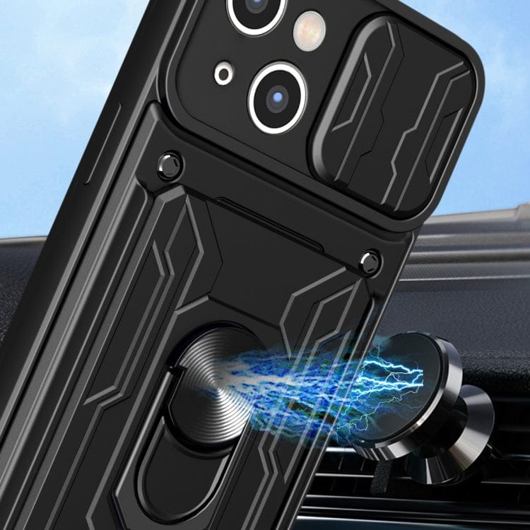 Sliding Camshield TPU+PC Phone Case with Card Slot�������...