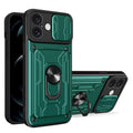 Sliding Camshield TPU+PC Phone Case with Card Slot