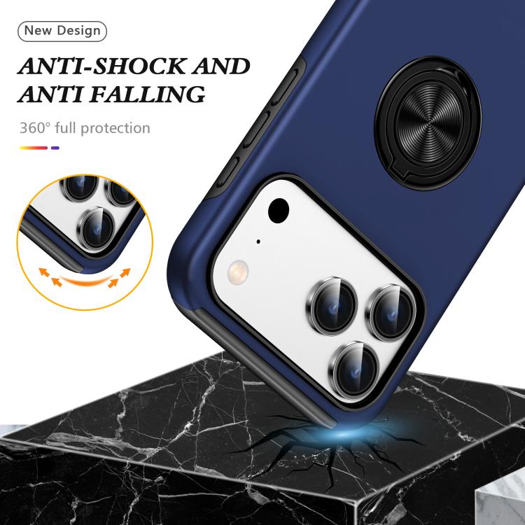 iPhone 16/17 Series Magnetic Case with Invisible Ring Holder