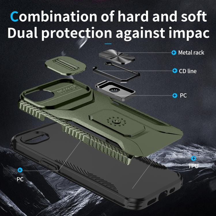 Sliding Camshield Holder Phone Case, For iPhone 16e