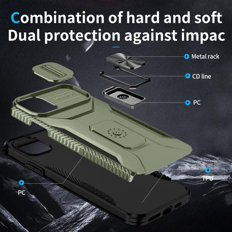 Sliding Camshield Holder Phone Case, For iPhone 11 Pro Max
