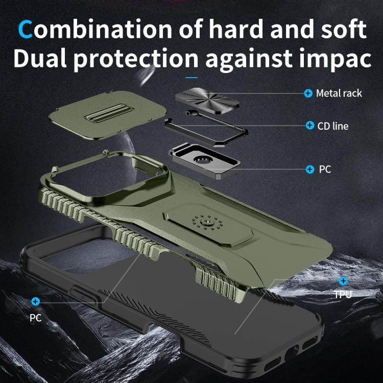 Sliding Camshield Holder Phone Case, For iPhone 17 Pro Max