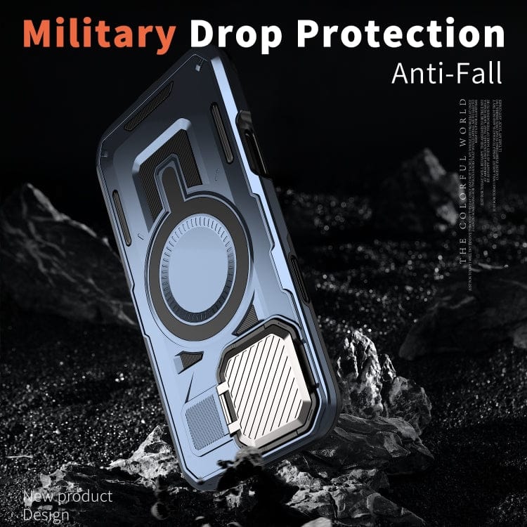 Shield Frame Holder MagSafe Phone Case, For iPhone 16 Plus