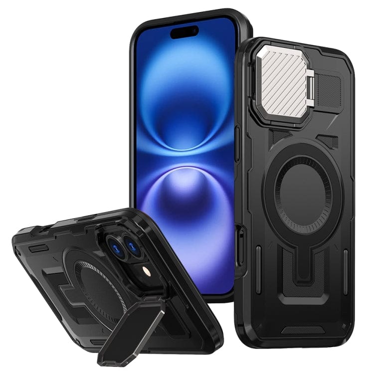 Shield Frame Holder MagSafe Phone Case, For iPhone 16 Plus