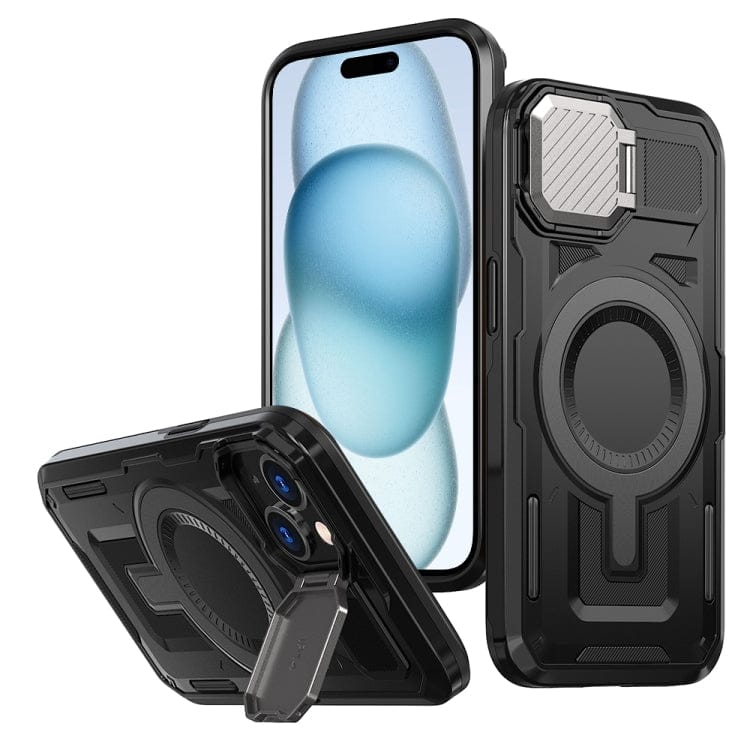 Shield Frame Holder MagSafe Phone Case, For iPhone 15