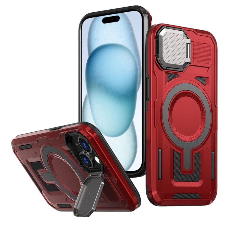 Shield Frame Holder MagSafe Phone Case, For iPhone 15