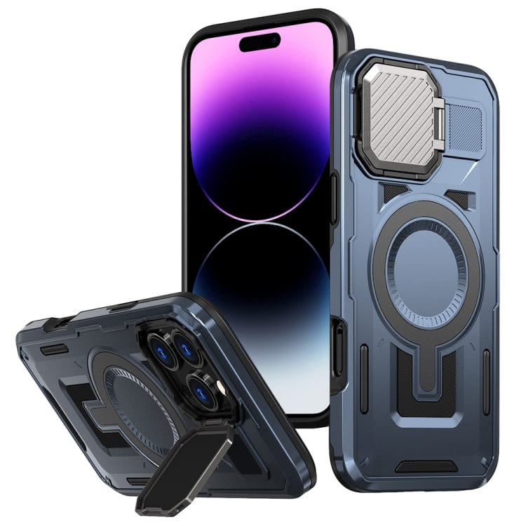 Shield Frame Holder MagSafe Phone Case, For iPhone 14 Pro