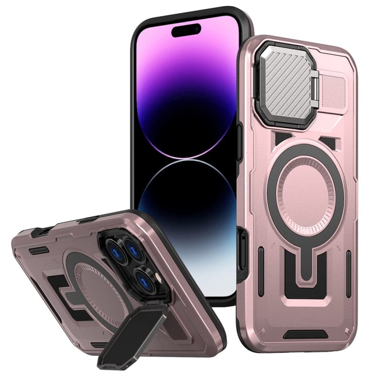 Shield Frame Holder MagSafe Phone Case, For iPhone 14 Pro