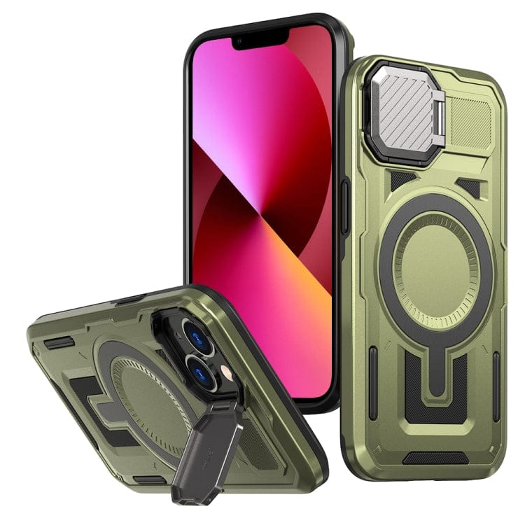 Shield Frame Holder MagSafe Phone Case, For iPhone 13