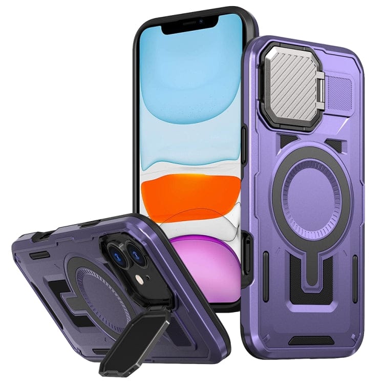Shield Frame Holder MagSafe Phone Case, For iPhone 11
