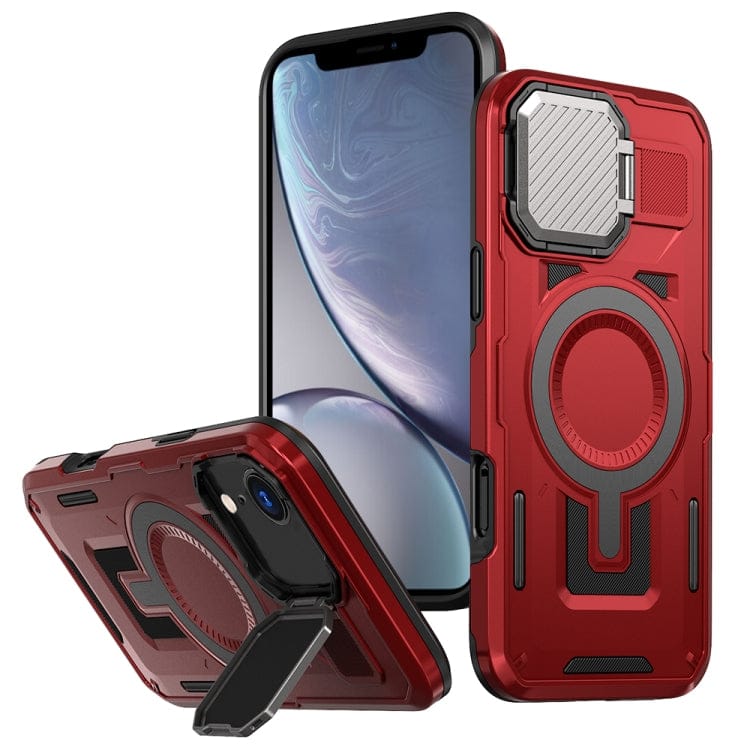 Shield Frame Holder MagSafe Phone Case, For iPhone XR