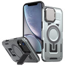 Shield Frame Holder MagSafe Phone Case, For iPhone XR