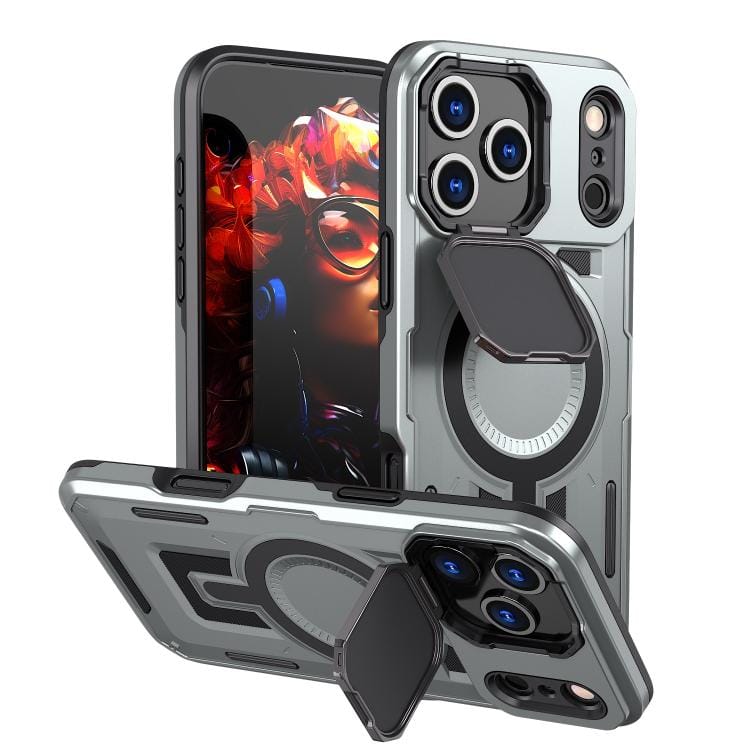 Shield Frame Holder MagSafe Phone Case, For iPhone 17 Pro