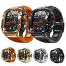 RedPepper Armor Metal Case Integrated Silicone Watch Band...