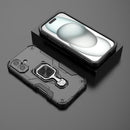 Metal Kickstand TPU Hybrid PC Phone Case, For iPhone 16 P...