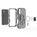 Metal Kickstand TPU Hybrid PC Phone Case, For iPhone 16 P...