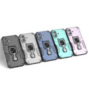 Metal Kickstand TPU Hybrid PC Phone Case, For iPhone 16 P...