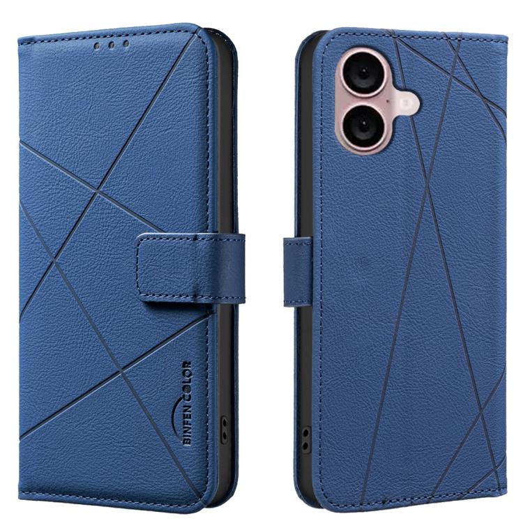 Geometric Pattern RFID Leather Phone Case