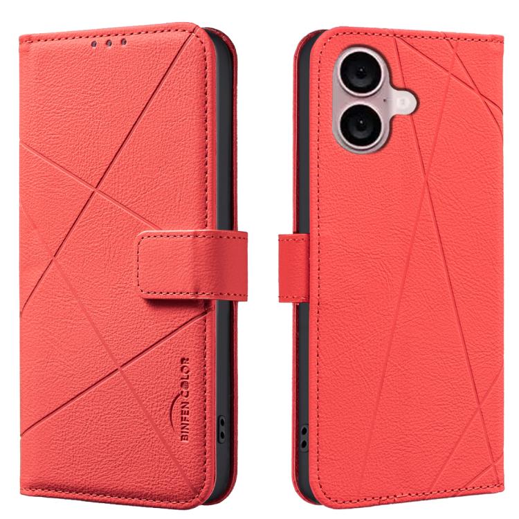 Geometric Pattern RFID Leather Phone Case