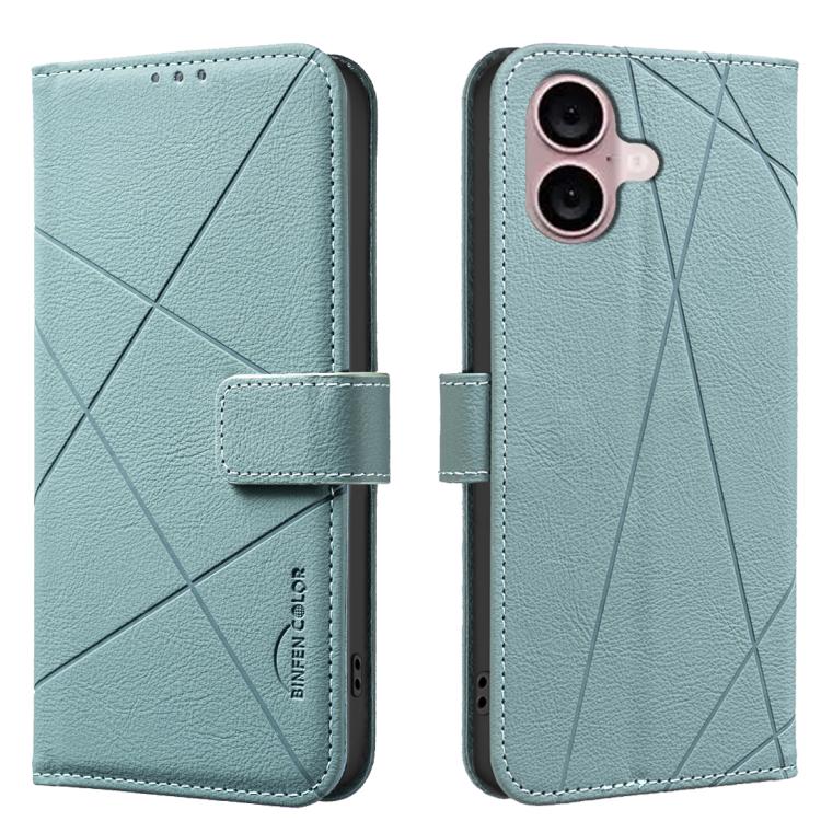 Geometric Pattern RFID Leather Phone Case