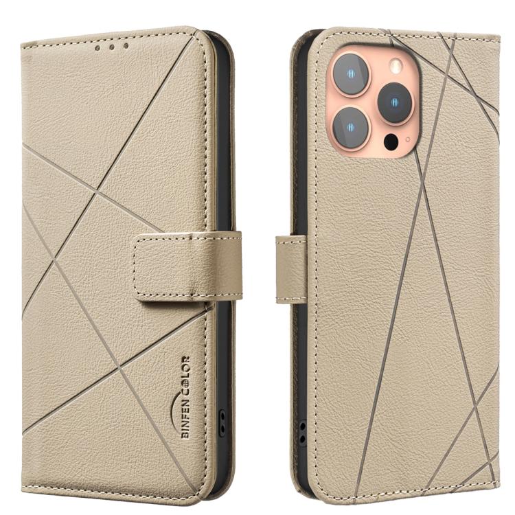 Geometric Pattern RFID Leather Phone Case