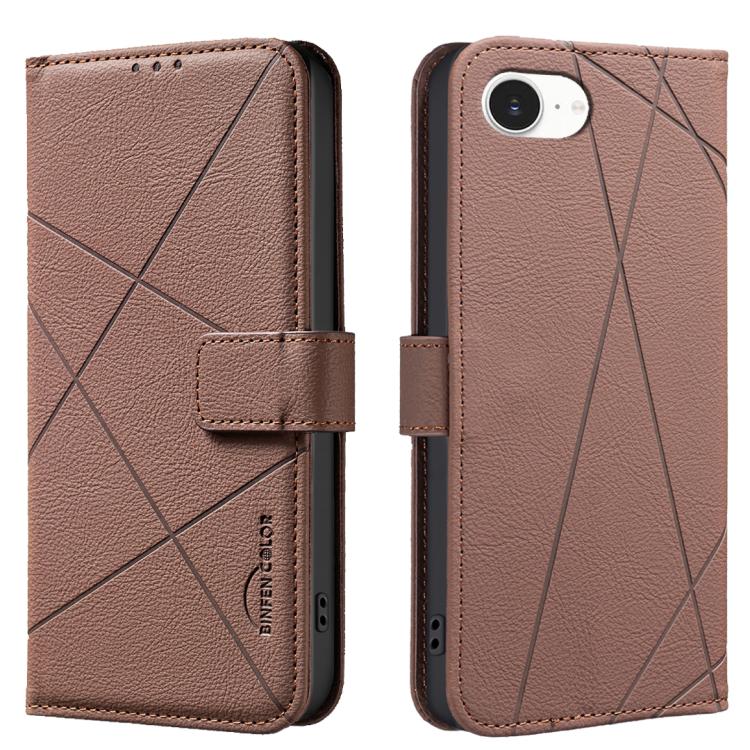 Geometric Pattern RFID Leather Phone Case