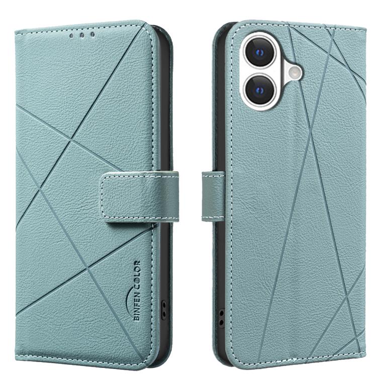 Geometric Pattern RFID Leather Phone Case