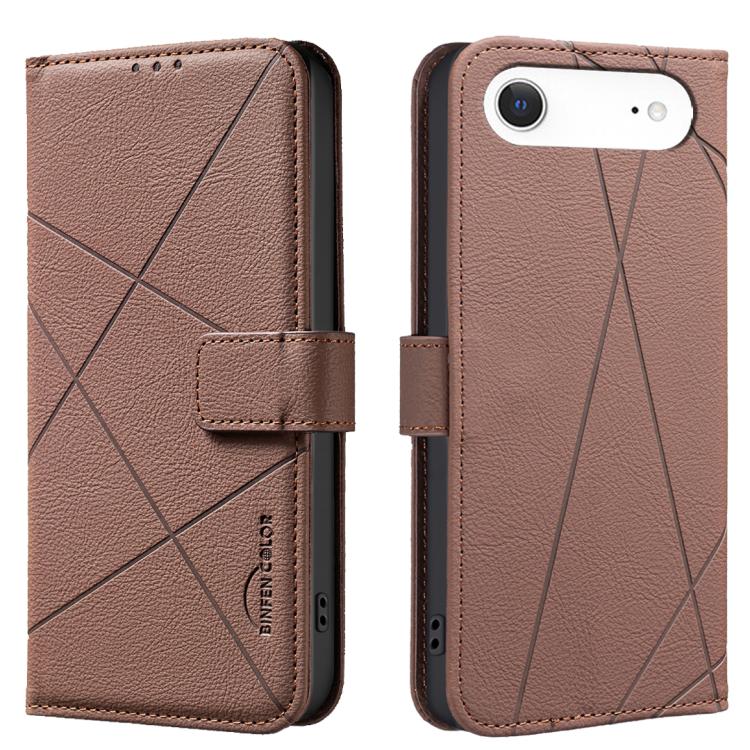 Geometric Pattern RFID Leather Phone Case