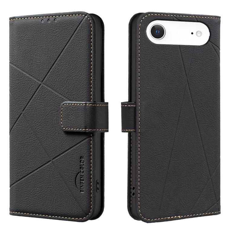 Geometric Pattern RFID Leather Phone Case