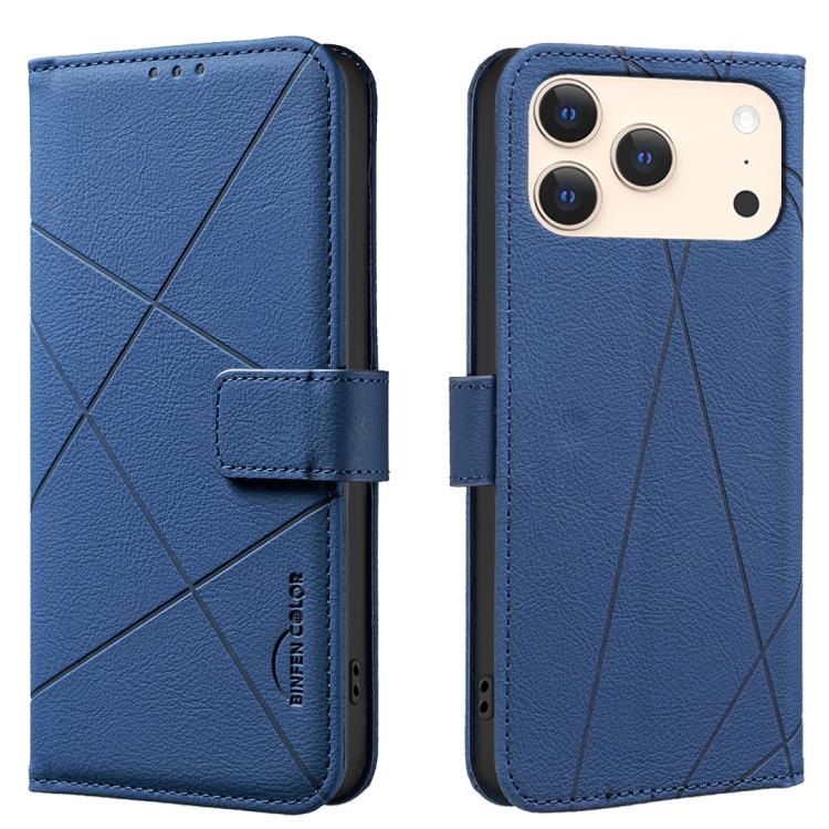 Geometric Pattern RFID Leather Phone Case