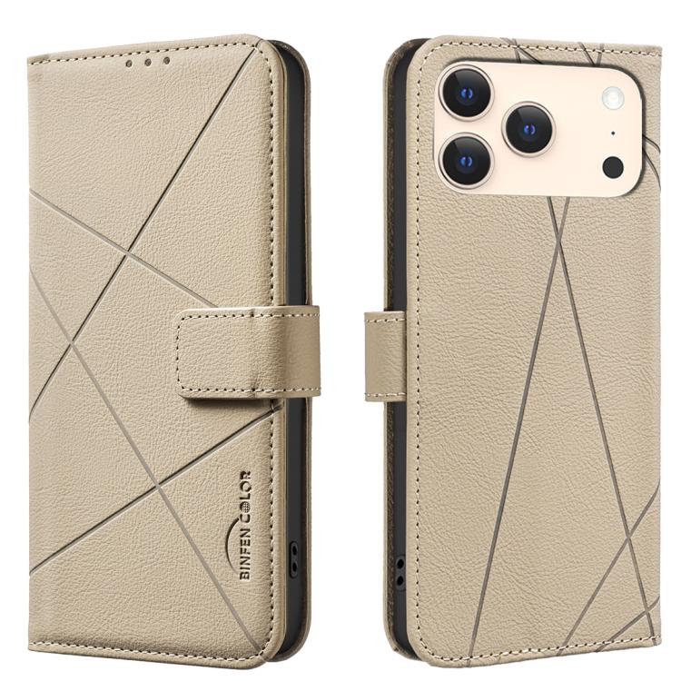 Geometric Pattern RFID Leather Phone Case