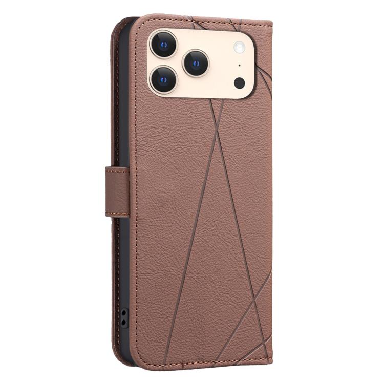Geometric Pattern RFID Leather Phone Case