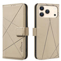 Geometric Pattern RFID Leather Phone Case